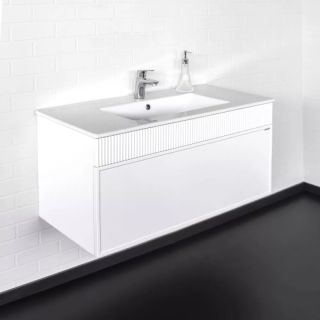 Тумба с раковиной Comforty Мадрид  00-00017864 100 см Белый матовый